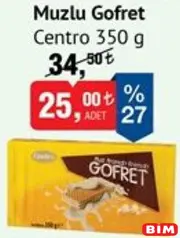 CENTRO MUZLU GOFRET 350 G